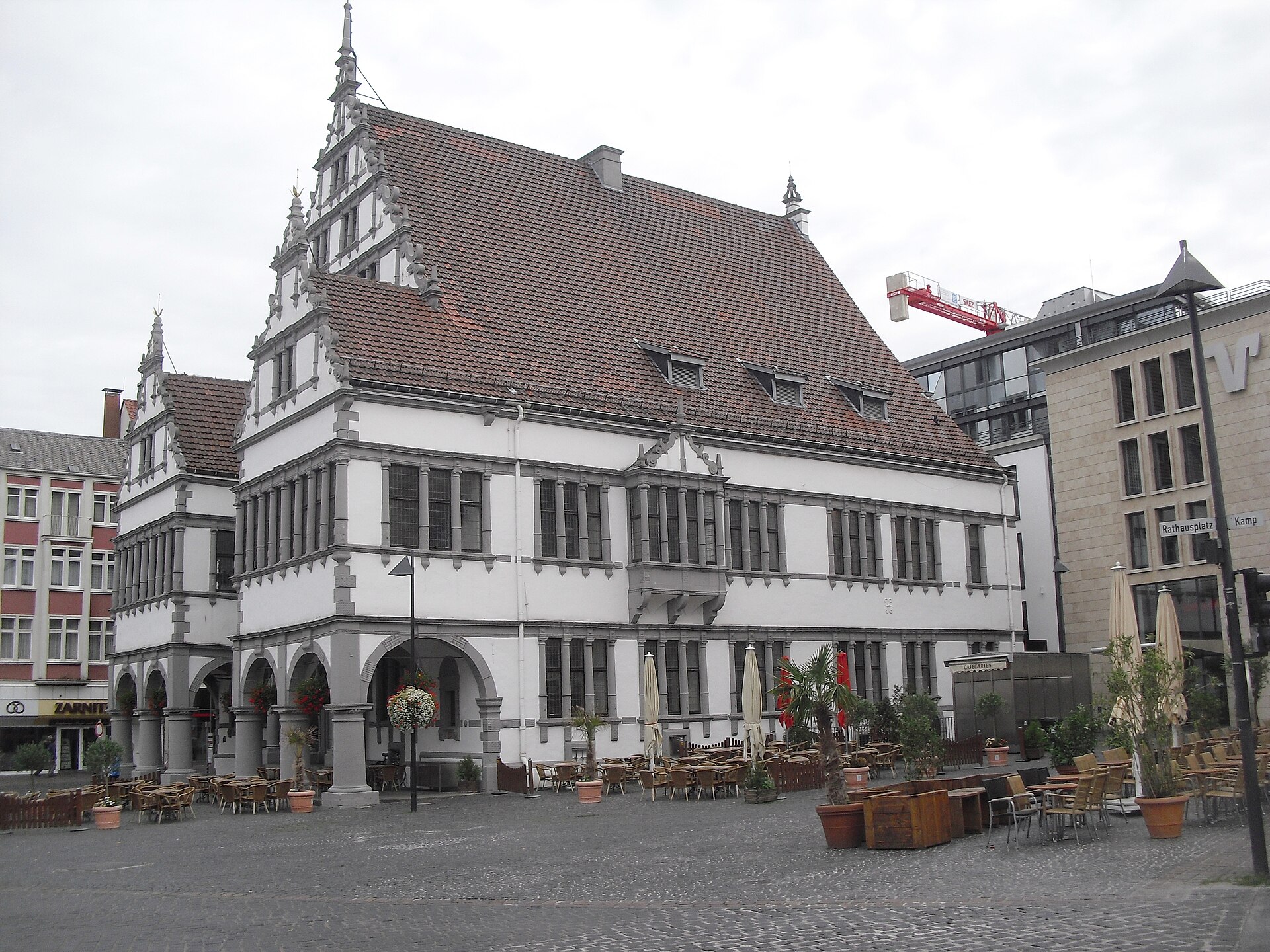 Stadtmotiv in Paderborn – Paderborn-Rathaus Südseite